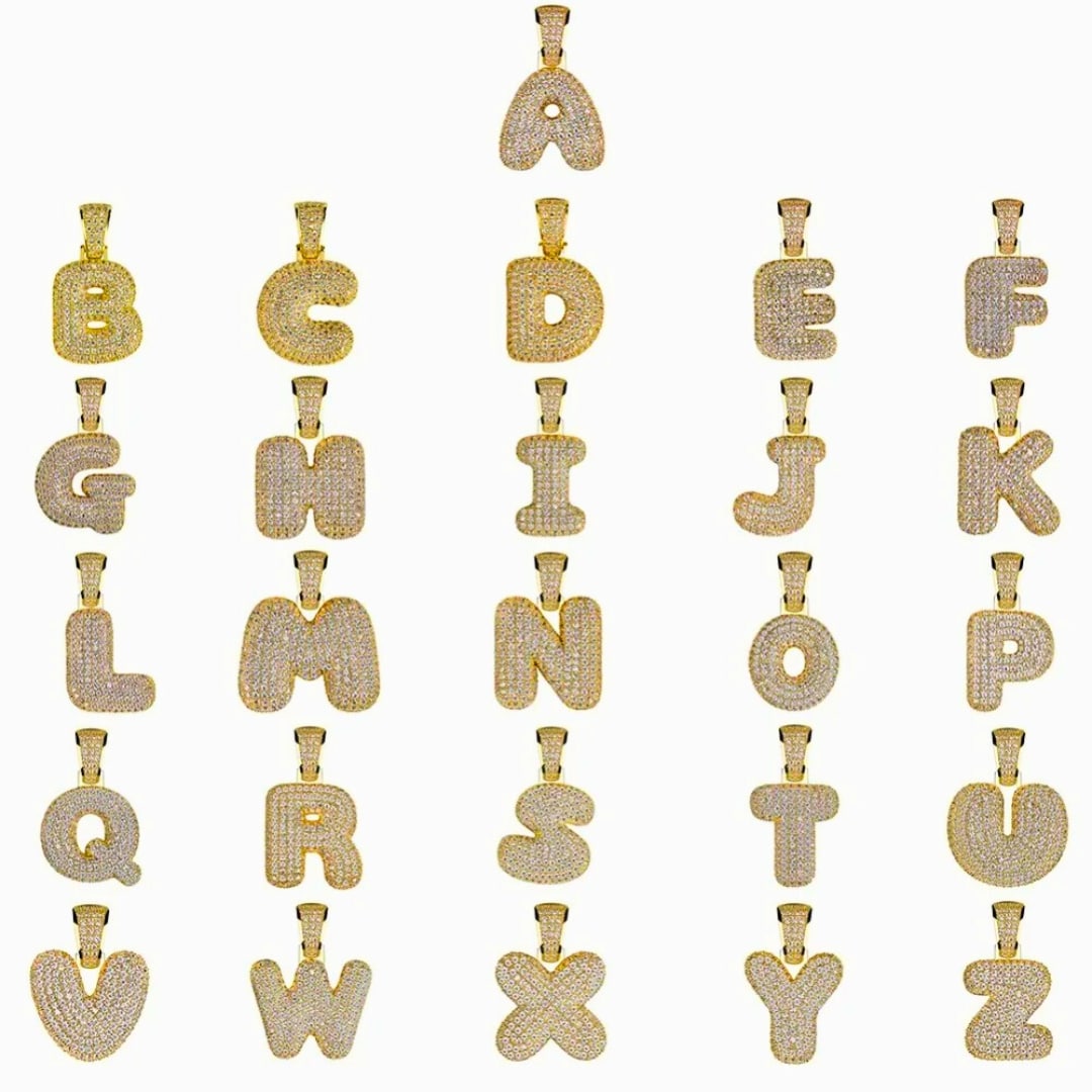 "Bubbly" Initial Necklace