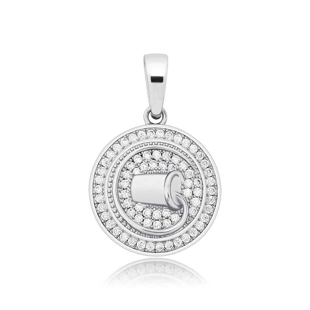 Diamond Zodiac Circle Pendant