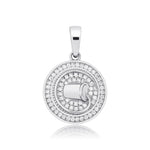 Diamond Zodiac Circle Pendant