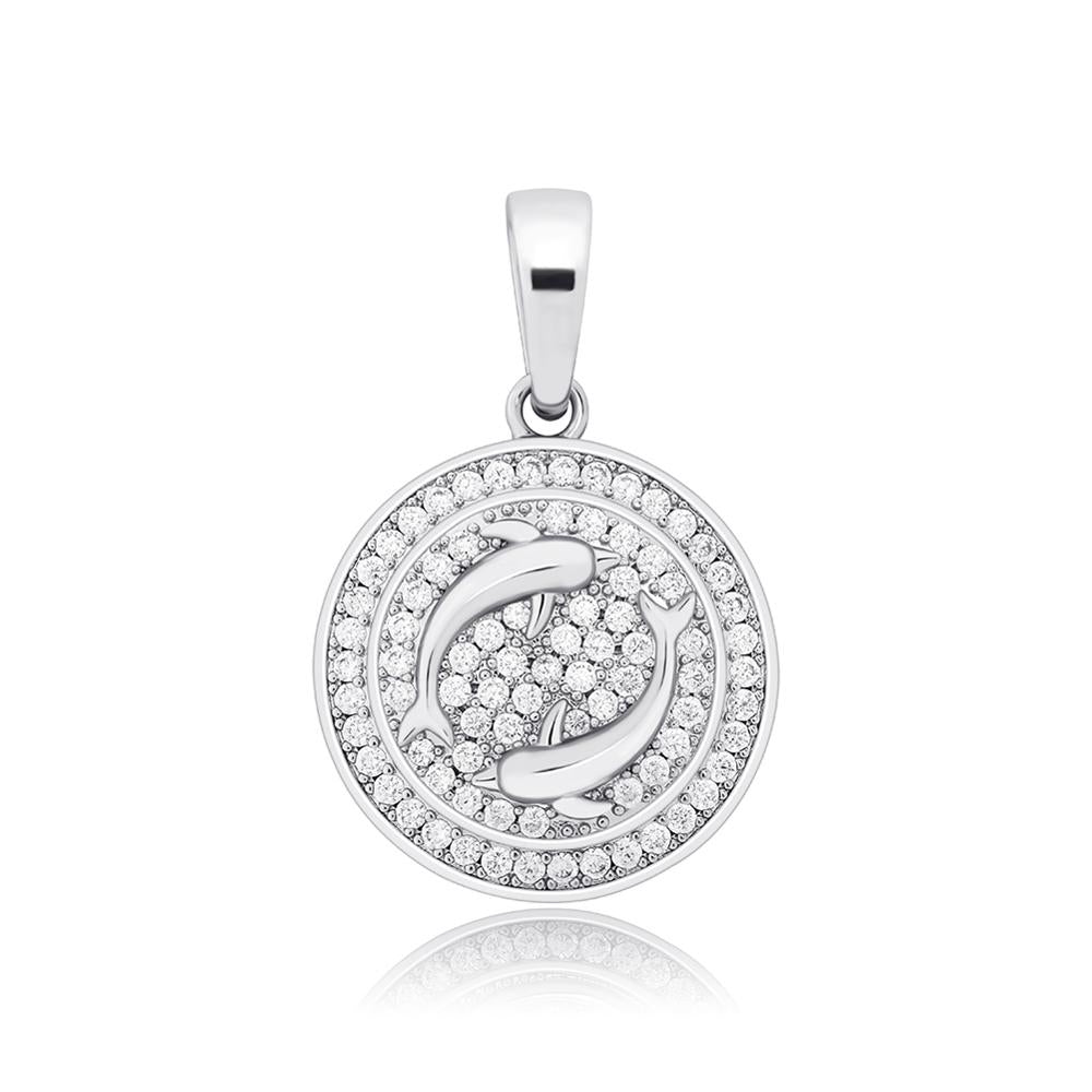 Diamond Zodiac Circle Pendant