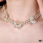 Kute Spin Butterfly Necklace