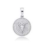 Diamond Zodiac Circle Pendant