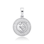 Diamond Zodiac Circle Pendant