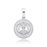 Diamond Zodiac Circle Pendant