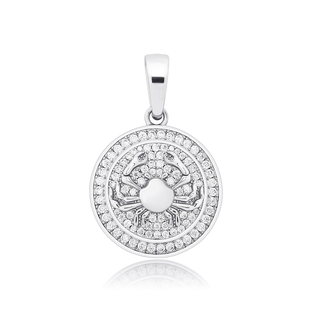 Diamond Zodiac Circle Pendant