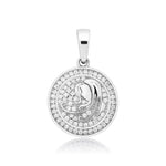 Diamond Zodiac Circle Pendant