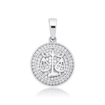 Diamond Zodiac Circle Pendant