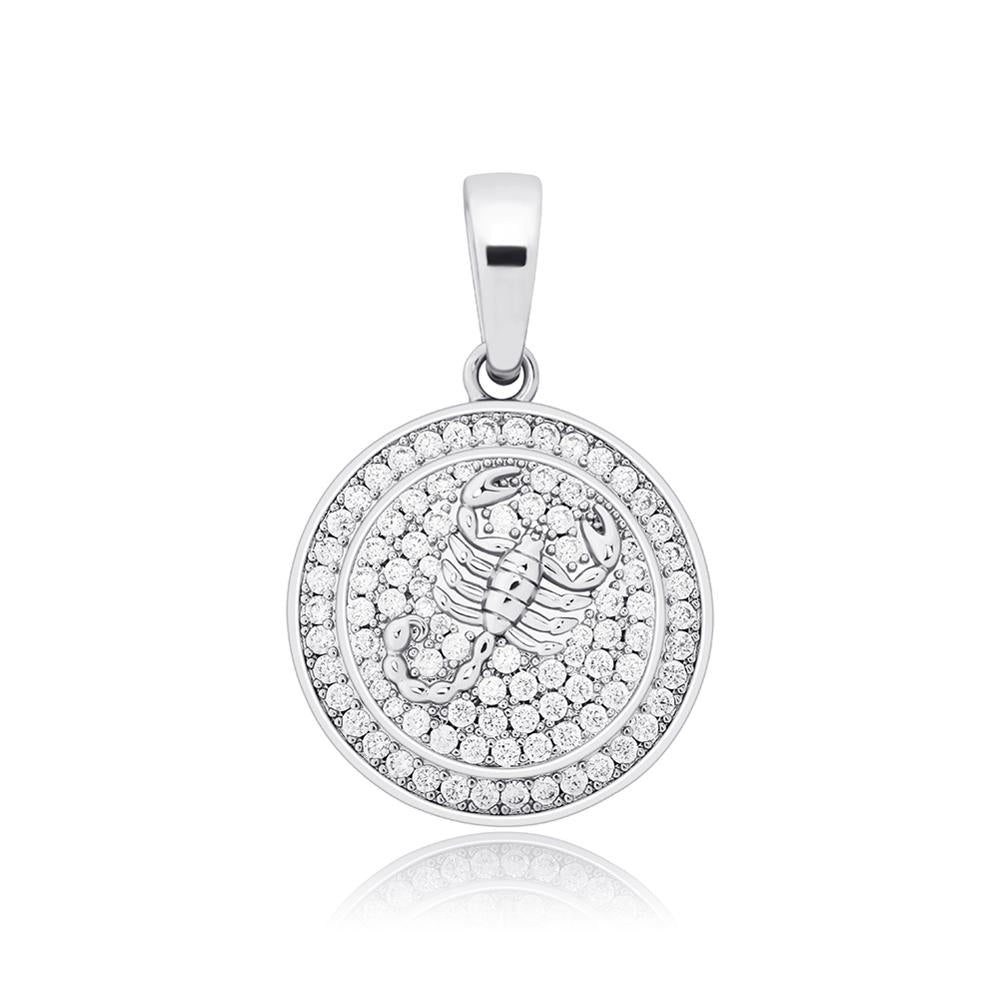 Diamond Zodiac Circle Pendant