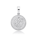 Diamond Zodiac Circle Pendant