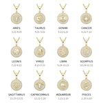 Diamond Zodiac Circle Pendant