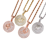 Diamond Zodiac Circle Pendant