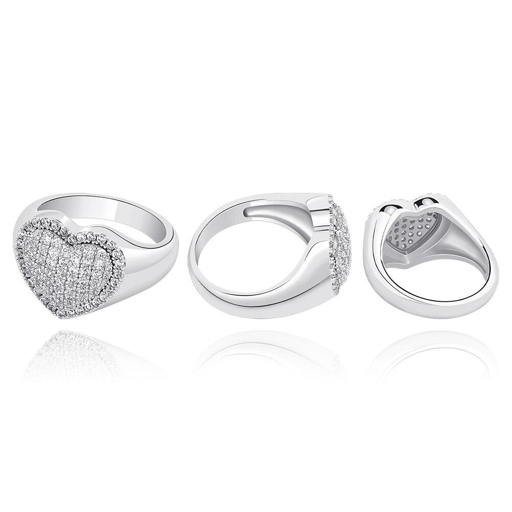 Kute Icy Heart Ring