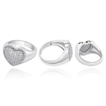 Kute Icy Heart Ring