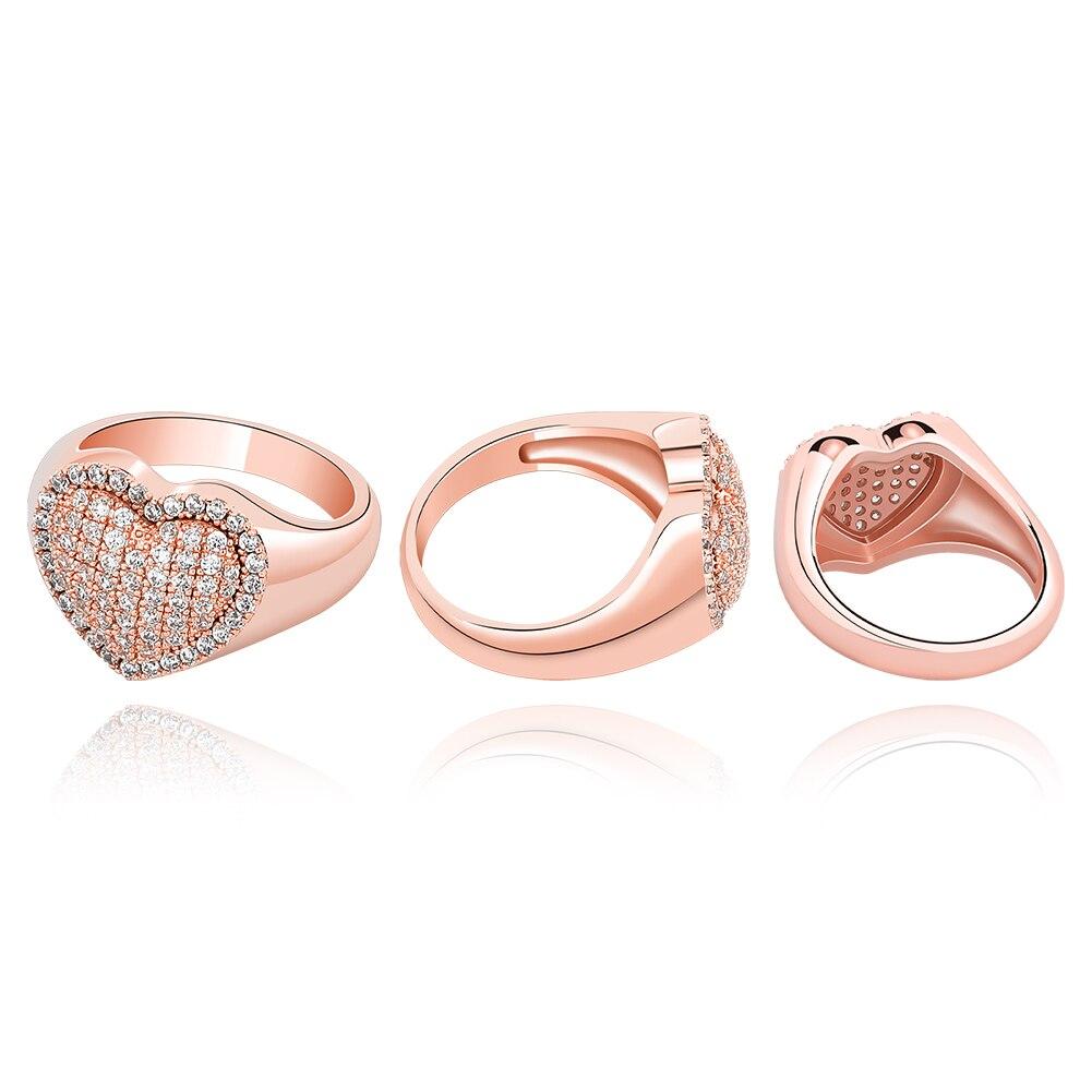 Kute Icy Heart Ring