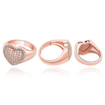 Kute Icy Heart Ring