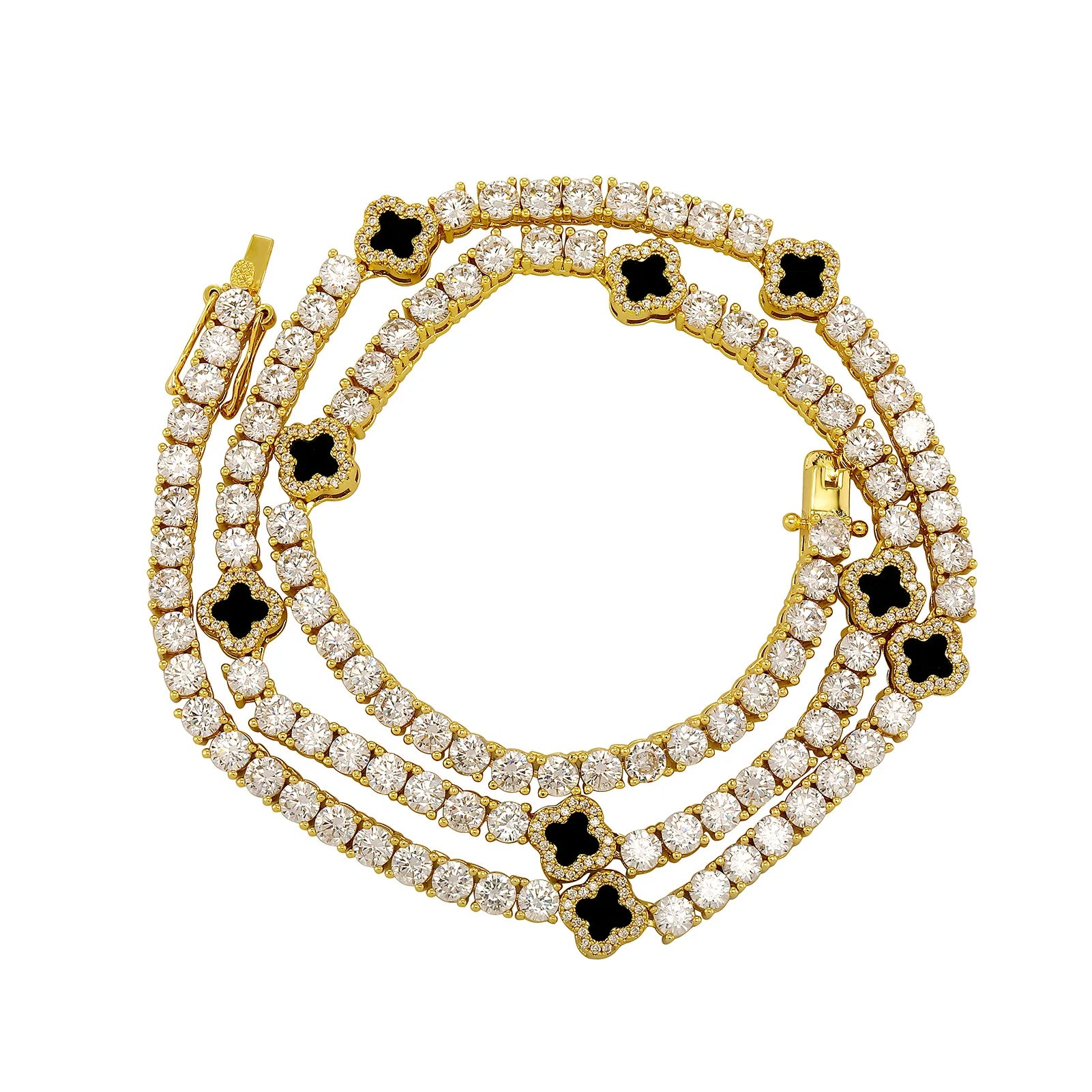 Kute Clover Tennis Necklace
