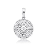 Diamond Zodiac Circle Pendant