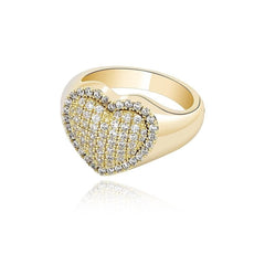 Kute Icy Heart Ring