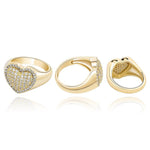 Kute Icy Heart Ring